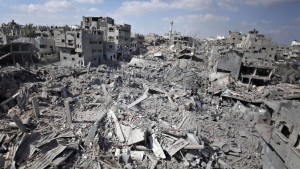 Shejaiya neighborhood of Gaza after war Photo:Times of Israel